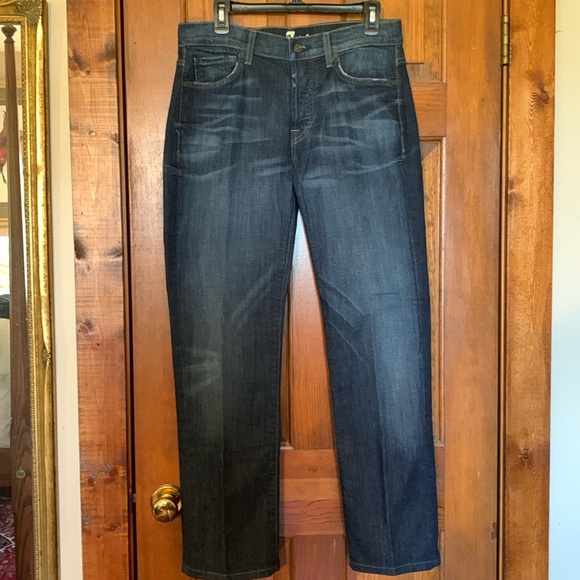 NWOT 7 For All Mankind Mens Standard Button Fly Denim Blue Jeans size 32 - Picture 1 of 12